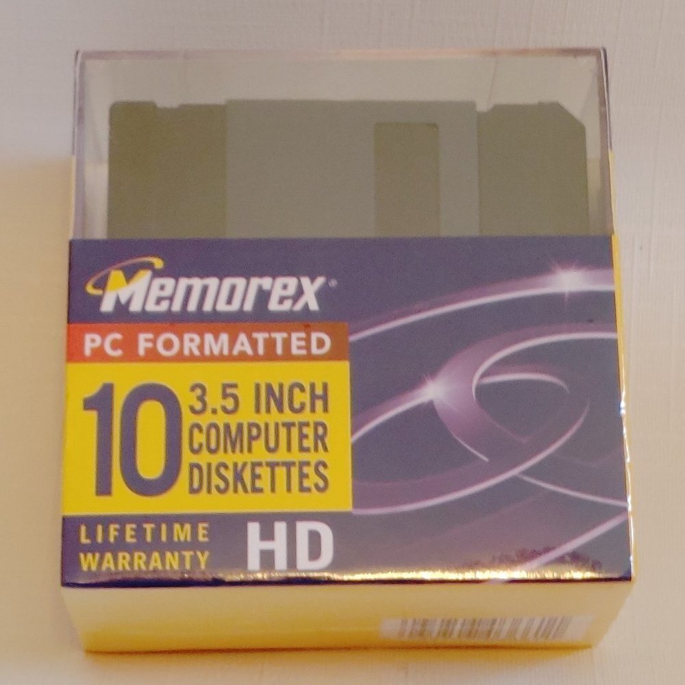 maxell pc formatted 10 3.5 inch computer diskettes BNIP SEALED